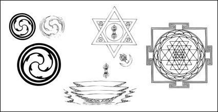 Symboles bouddhistes, des objets diagramme