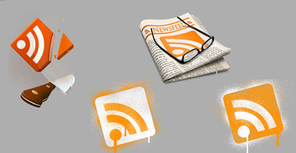 Journaux, lunettes feed icon png