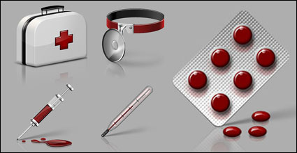 Kit mdical, seringues, thermomtres, thermomtres, pilule