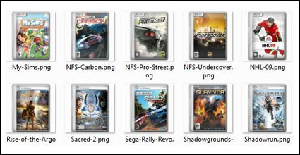 Jeux vidos et de films couvrent icônes PNG -2