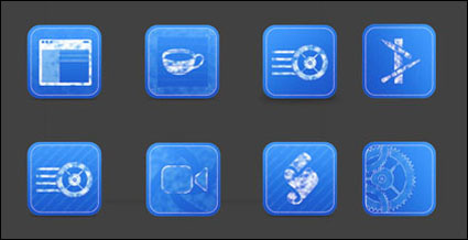 Blue Print Icônes PNG