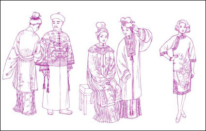 Dynastie des Song Yuan Dynasty Vtements Vtements Dynastie Ming Dynastie Qing ligne de vtements en tirant