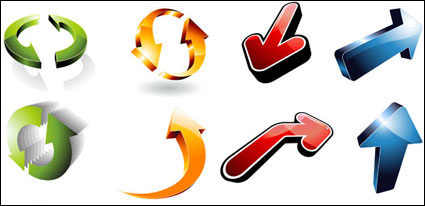 Three-dimensional flches Material Series Vector