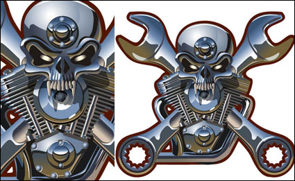 Metal Skull vecteur