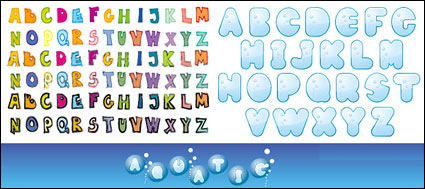 Alphabet vecteur matriel