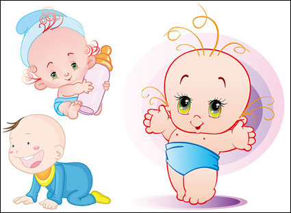 Cute baby matriel Vector