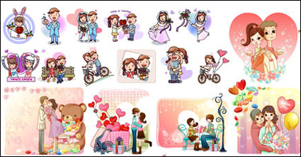 Lover, kiss, gâteau de mariage, cadeaux, Butterfly Festival