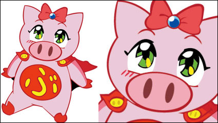 Flying Pig fille vecteur