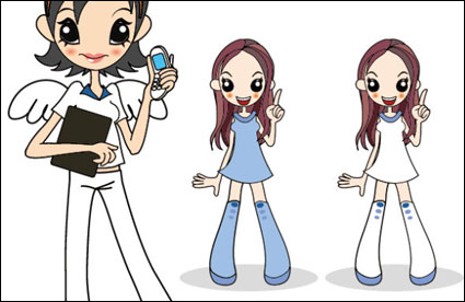 Tlphone Angel Girl Vector