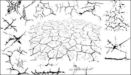 Srie du noir et blanc des lments matriels Vector Design -2 (crack)