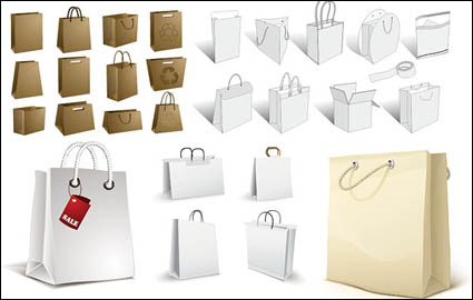 shopping bag, sacs papier, sac en papier kraft