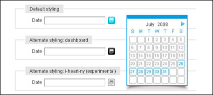 Utilitaire pouvez faire glisser la JS calendrier + code CSS
