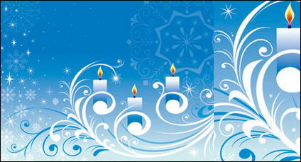 Snowflake vecteur bougie modle matriel