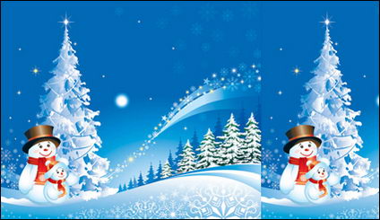 Noël, bonhomme de neige Snow matriel Vector