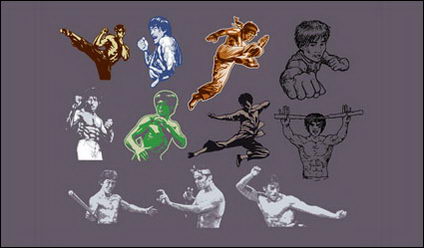 Kung Fu populaire srie vecteur