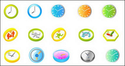 Horloge vecteur matriel