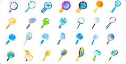 Fournitures de bureau loupe Vector 1