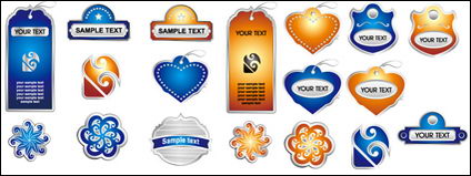 Label tag forme vectorielle