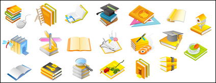Souris, cap Dr., crayons, stylos, CD-ROM, mis en place libellule