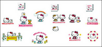 Bonjour officielles kitty vecteur 1-4