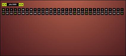 js calendrier dynamique