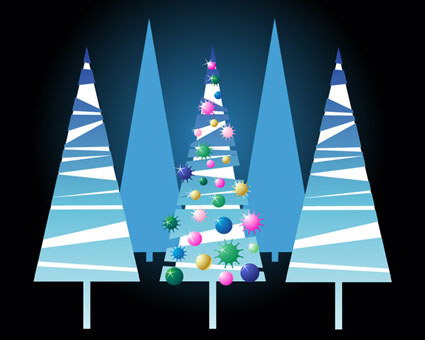 Lovely vecteur Christmas Tree Material