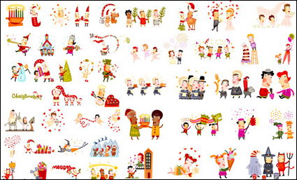 Vector Christmas chiffres