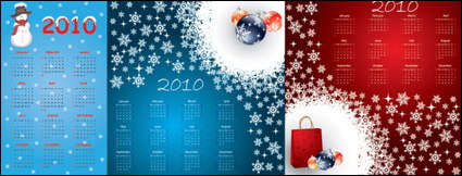 2010 calendar template vecteur