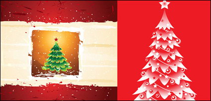 Arbres de Noël, le vecteur toiles
