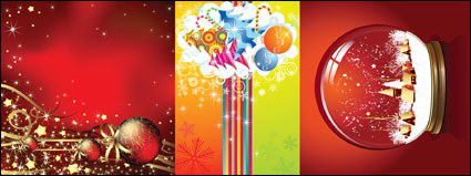 Snow, Star, des boules de dcoration, boule en verre, boule de cristal Vector