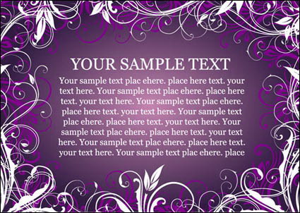 Purple Fashion dentelle Vector
