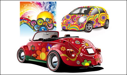 Soire discothque et le vecteur de voiture
