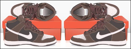 Nike chaussures de sport vecteur