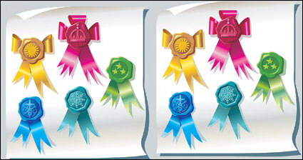 Badges vecteur Ribbon