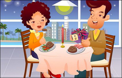 iClickart Cartoon vecteur famille illustrateur matriel -16