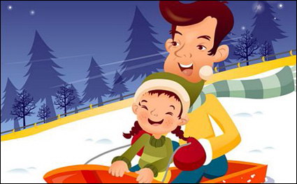 iClickart Cartoon vecteur famille illustrateur matriel -15
