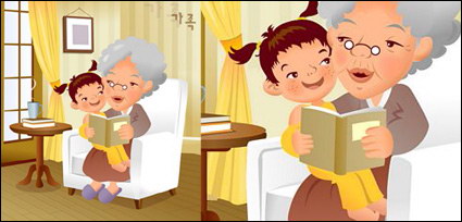 iClickart Cartoon vecteur famille illustrateur matriel -11