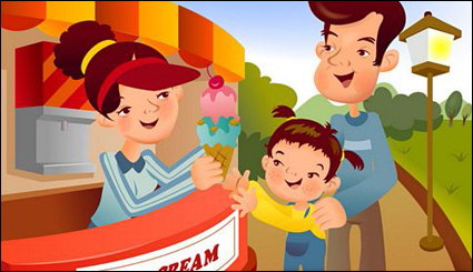 iClickart Cartoon vecteur famille illustrateur matriel -9