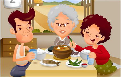iClickart Cartoon vecteur famille illustrateur matriel -5