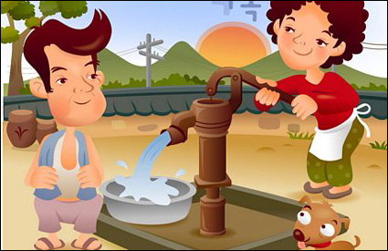 iClickart Cartoon vecteur famille illustrateur matriel-3
