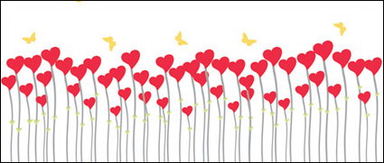 Butterfly Heart-forme matrielle vecteur
