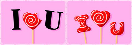 I love you Candy Vector