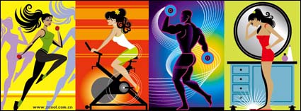 Fitness Series matriel vecteur illustrateur