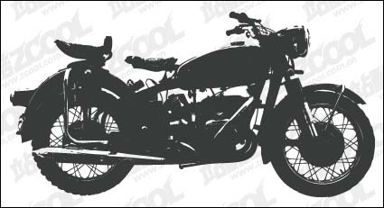 Moto silhouettes matriel vecteur