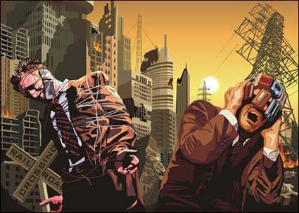 Doom ville matrielle Vector