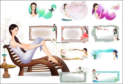 frontire fleur + srie beaut classique classique 3 (11P)