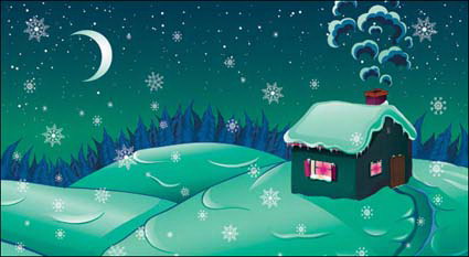 Moonlight neige Cartoon