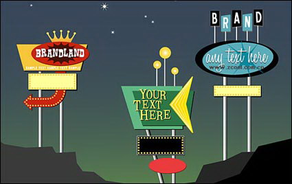 Matriel Cartoon Vector Guidepost