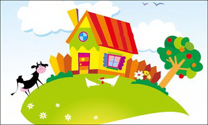 Vector Paysage Cartoon